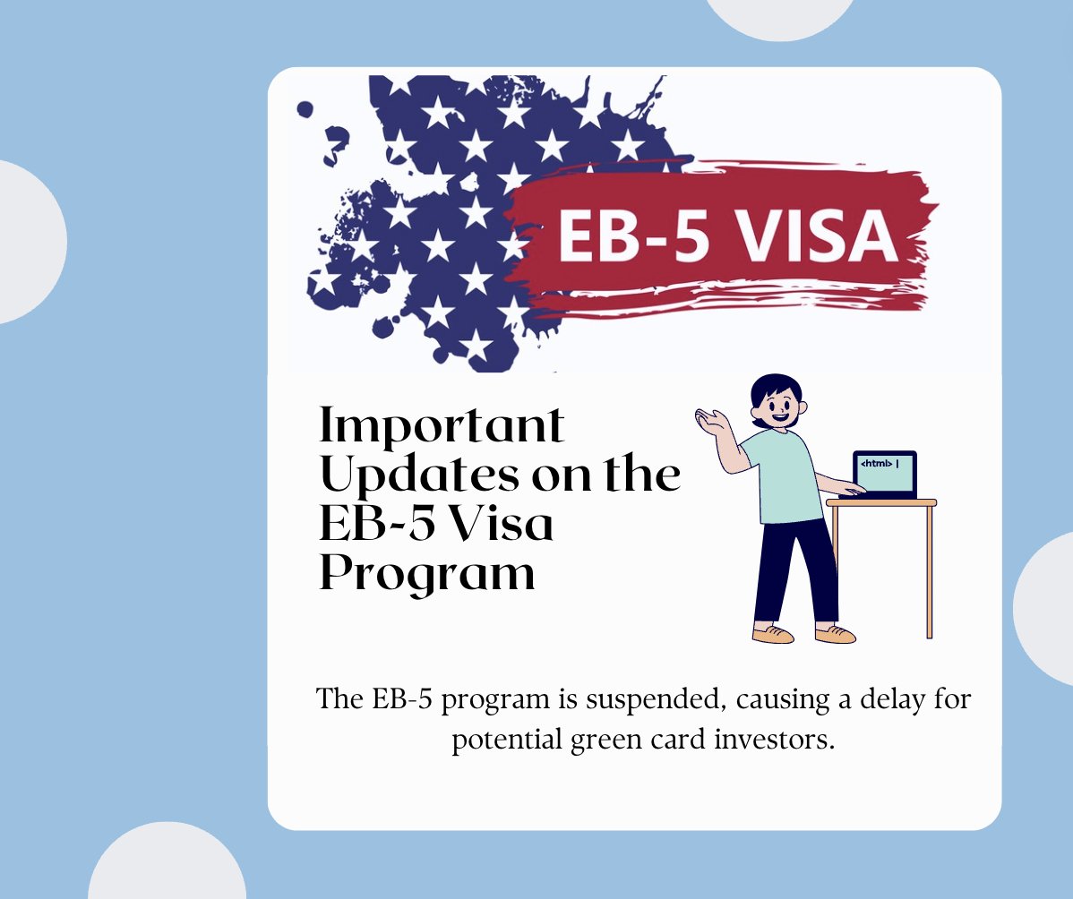 hhtimes's tweet photo. The EB-5 Regional Center Program is currently lapsed but USCIS will accept responses to previous applications.

Minimum investment remains $500,000 for now. 
Stay updated for reauthorization updates! 
#EB5Visa #immigration.

Click Here to know more!
https://t.co/hdpFMMyYIr https://t.co/jZdWxeK3lB