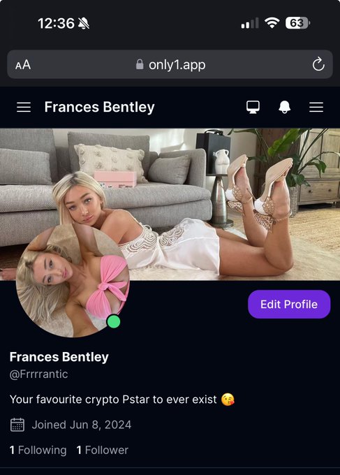 Excited to announce I&rsquo;m joining Only1 the Onlyfans of Solana🥵🤟 please go toss me a follow and let&rsquo;s interact