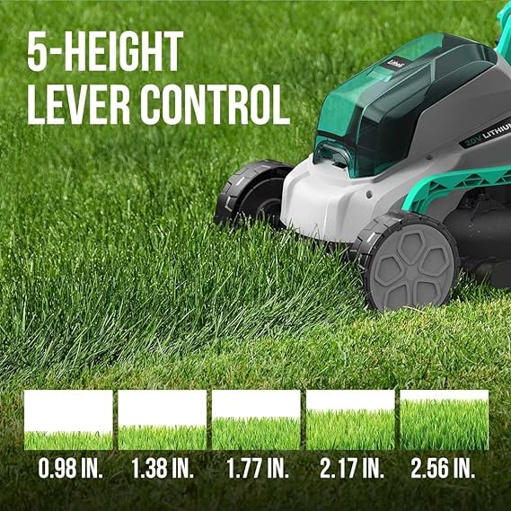 Litheli 20V 13" Cordless Lawn Mower, Electric Lawn Mowers for Garden, Yard and Farm, 5 Heights, with Brushless Motor, 4.0Ah Battery &amp; Charger Included amzn.to/3yRIhVE
.......

 qua <a href="/amazon/">Amazon</a>