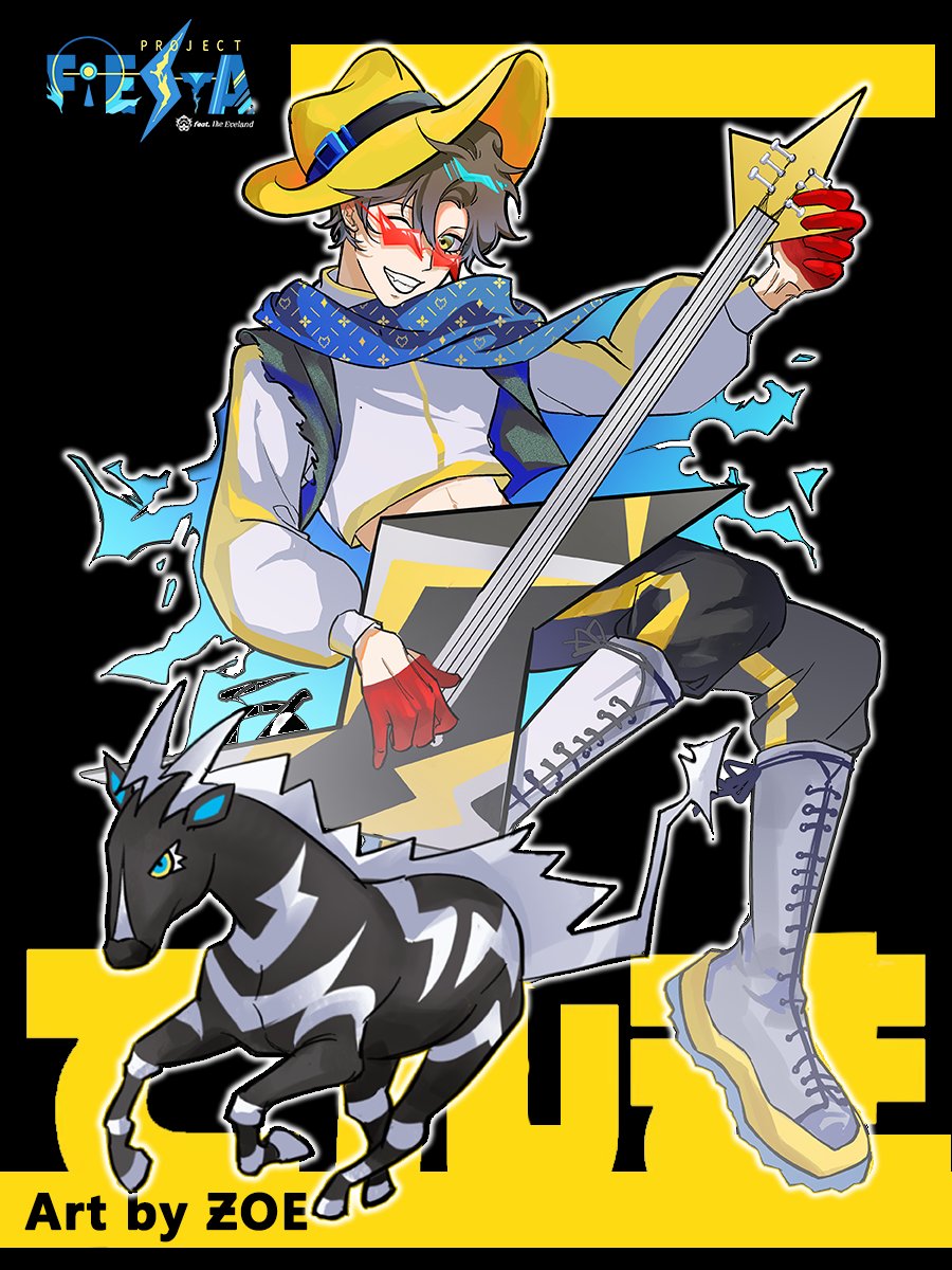 Zbutterfly3's tweet photo. 【Electric type（でんきタイプ）】

━━━━━
 5  ike eveland ＆ Zebstrika（ゼブライカ）
━━━━━
Art by ƵOE（@Zbutterfly3）

#pIKEmon_FanProject  #Ikenography #CandlesForIkey2024 https://t.co/wrOX1lHUIn
