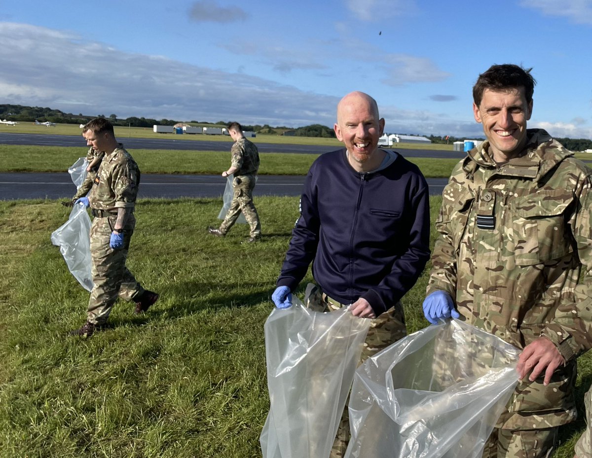 StnCdrCos's tweet photo. An early start post @cosfordairshow to get the airfield ready for normal ops. Lots of smiling faces https://t.co/NMYYIubAz1