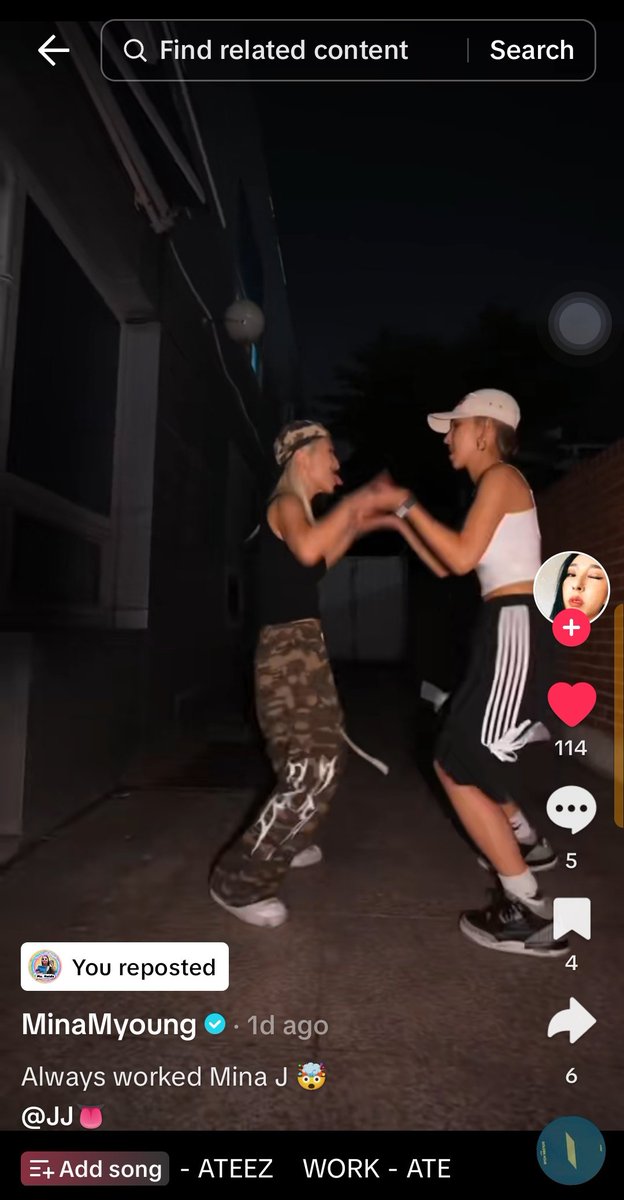PHatiny20's tweet photo. 📌TikTok account @/realminamyoung (Leader of Deep N Dap) "SWF" with ✨106K✨ followers did the #ATEEZ #WORKChallenge 📣🔥
Engage, leave a comment, like and repost to boost guys 🔥
#ATINYTakeOver
Link 🔗 https://t.co/0RJM2VrKJL
#WORK #ATEEZWORK #GOLDENHOUR_Part1 https://t.co/xWQRxYZHr7