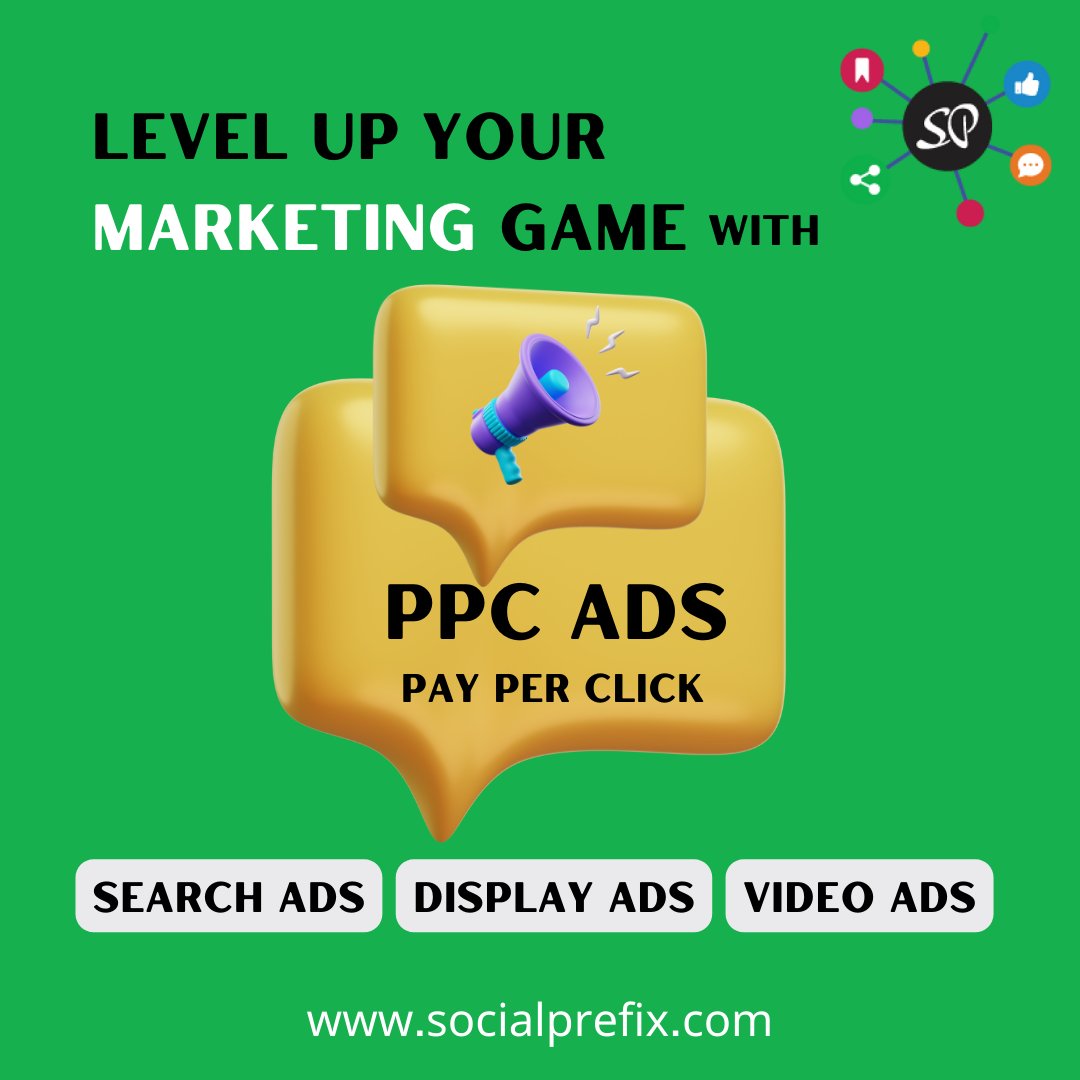 socialprefix's tweet photo. Level up your marketing game with PPC Ads
Search Ads
Display Ads
Video Ads

To know more visit our website 👉 https://t.co/qUTsvFdduo

#ppcadscampaign #ppcadvertising #PayPerClickServices #digitalcreator #digitaladvertisingservices #displayadvertising #videoadvertising https://t.co/y2M4wXmS1W