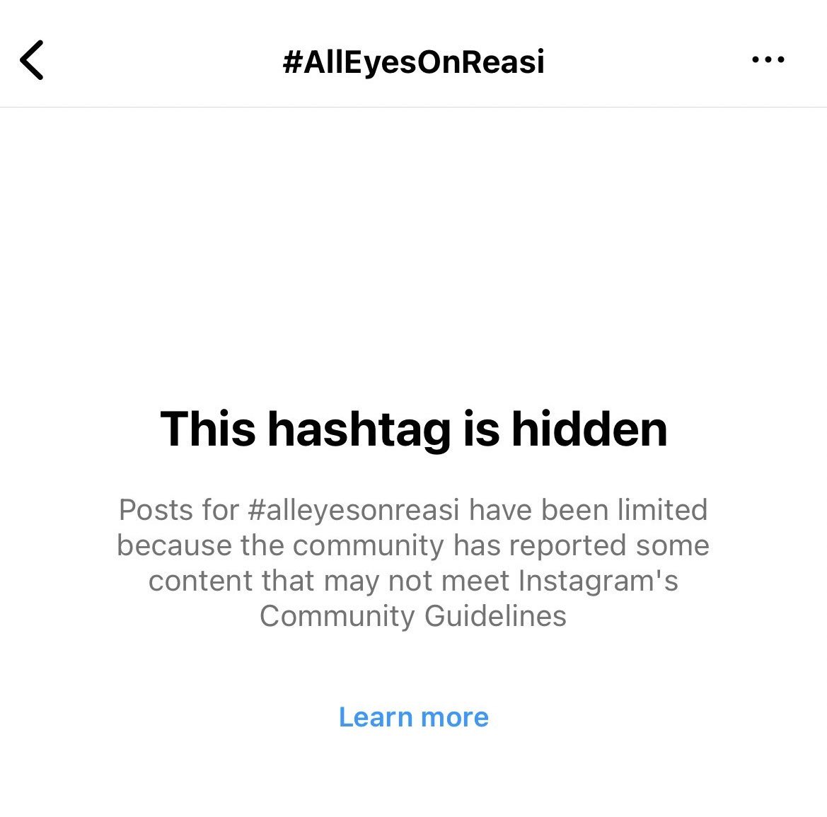 Phancy_Drama's tweet photo. Instagram was promoting #AlleyesonRafah but blocked #AllEyesOnReasi hashtag.

@Meta @finkd is openly working on Left/IsIamic line against India &amp; Hindus.

High time the new govt should grill them. They've been doing this for a long time now. https://t.co/IYUkMafrBd