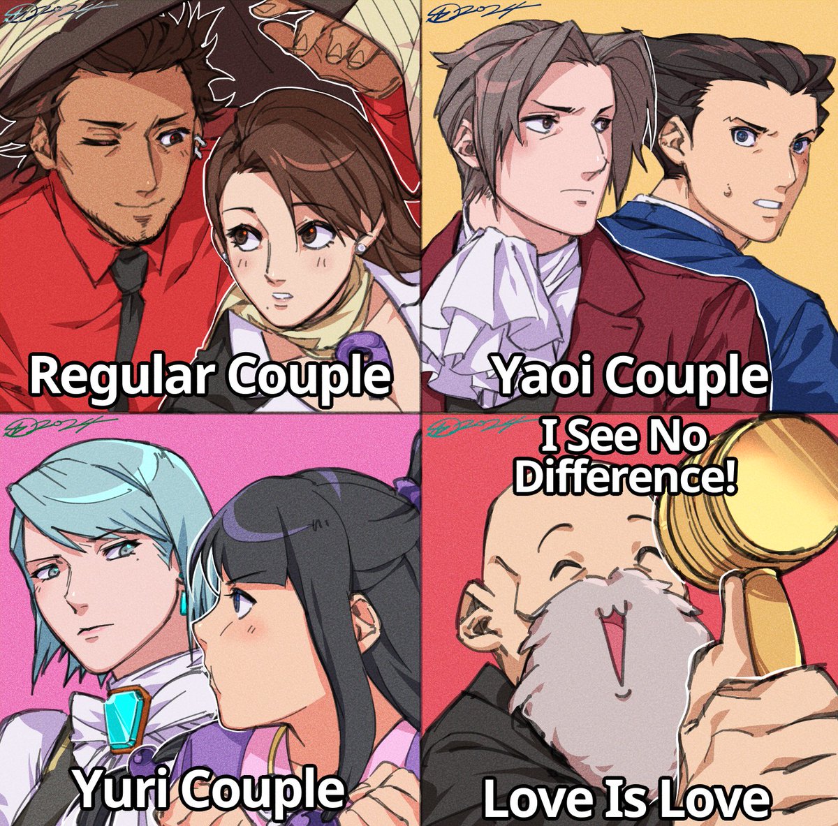 A little late, but happy pride <33
#AceAttorney
