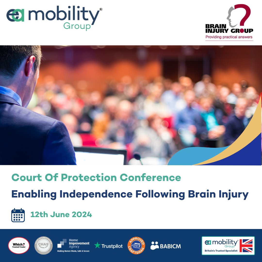 On June 12th, we will be at the Court of Protection Conference, focusing on strategies for promoting independence after brain injury. Proud to be part of this APIL Training accredited event. #BrainInjury #Independence #CourtOfProtection #APILTraining #mobbibEAr