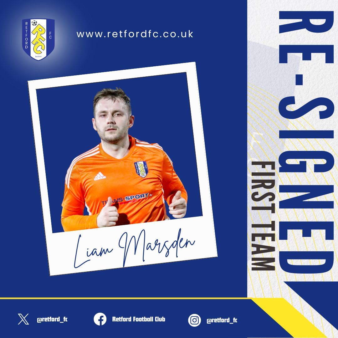 **RE-SIGNED**

We are delighted to confirm that defender LIAM MARSDEN has committed to the club for the 2024/25 season.