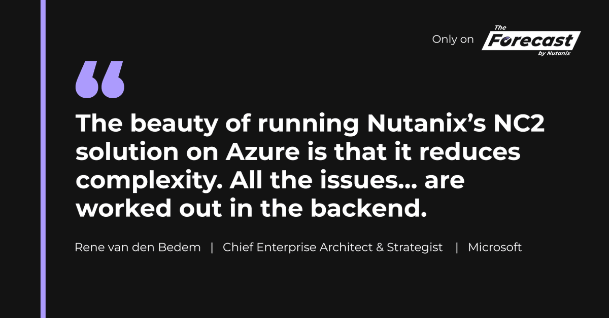 vanquishtech's tweet photo. Did you know leveraging Nutanix and VMware technologies in @Azure drives agility, scalability, and cost-efficiency in hybrid cloud deployments? Learn how in this profile of Microsoft’s Rene van den Bedem: https://t.co/9HXBLGR86t #NutanixForecast https://t.co/LtFteIB25B