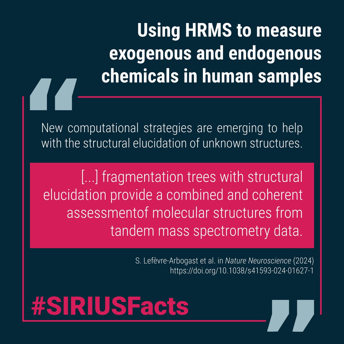 Bright Giant (@bright_giant) on Twitter photo #HRMS and #StructuralElucidation with #SIRIUS_MS enable exposome-wide association studies to examine environmental chemical factors associated with #NeurodegenerativeDiseases.
📄 doi.org/10.1038/s41593…
#SIRIUSFacts #SIRIUS_MS #MassSpectrometry #Alzheimers #Parkinson #HRMS and #StructuralElucidation with #SIRIUS_MS enable exposome-wide association studies to examine environmental chemical factors associated with #NeurodegenerativeDiseases.
📄 doi.org/10.1038/s41593…
#SIRIUSFacts #SIRIUS_MS #MassSpectrometry #Alzheimers #Parkinson