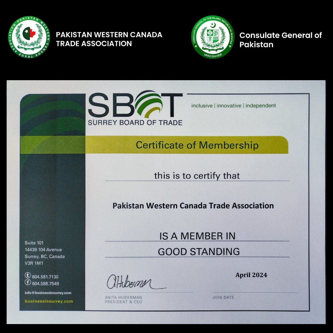 PakistanTradeCA's tweet photo. Our Director, Umer Durrani, recently spoke at the Surrey Board of Trade's "Breakfast in the City" networking event. https://t.co/SRnUJzT6L5