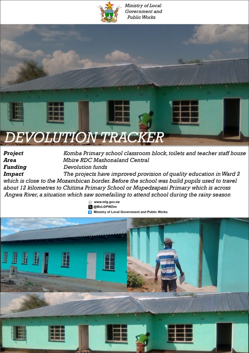 MoLGPWZim's tweet photo. Devolution Tracker
#Vision2030
#Devolution4Impact
@basera_john @HeraldZimbabwe @ZBCNewsonline @SundayMailZim @InfoMinZW https://t.co/Ub1iLwAyfi