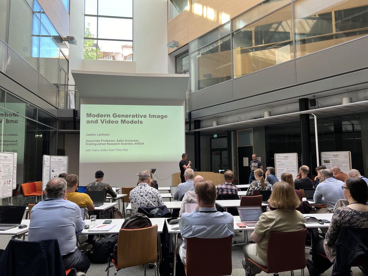 Risto Turunen <a href="/DariahFi/">DARIAH-FI | @dariahfi.bsky.social</a> introducing <a href="/jaakkolehtinen/">Jaakko Lehtinen</a> to give a keynote at FIN-CLARIAH plenary meeting <a href="/helsinkiuni/">University of Helsinki</a>. Images, generative modeling and visual language models are becoming more and more relevant for humanities research as well.