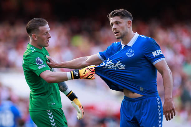 goalg0ys's tweet photo. Jordan Pickford &amp; James Tarkowski. #EvertonFC https://t.co/vDwKIFxk9S