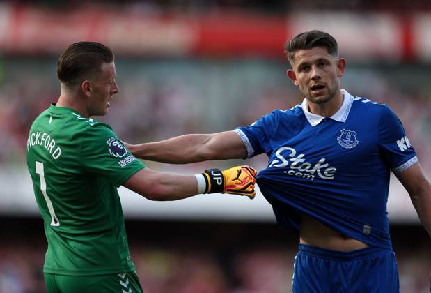 goalg0ys's tweet photo. Jordan Pickford &amp; James Tarkowski. #EvertonFC https://t.co/vDwKIFxk9S