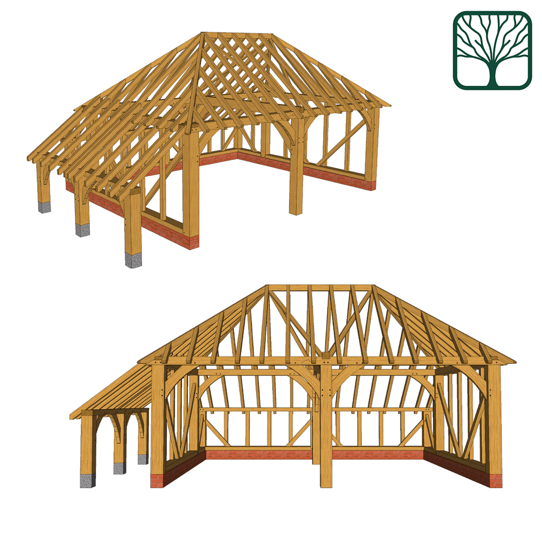 Check out this stunning example of our 2 Bay Oak Framed Garage Kit (complete with Log Store), recently installed by one of our customers!

Want to learn more? Visit the links in our bio 😃