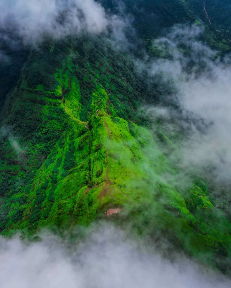NativePlanetIN's tweet photo. Aerial peb fort..📷
#maharashtra #dronephotography https://t.co/A6wL29yNd5