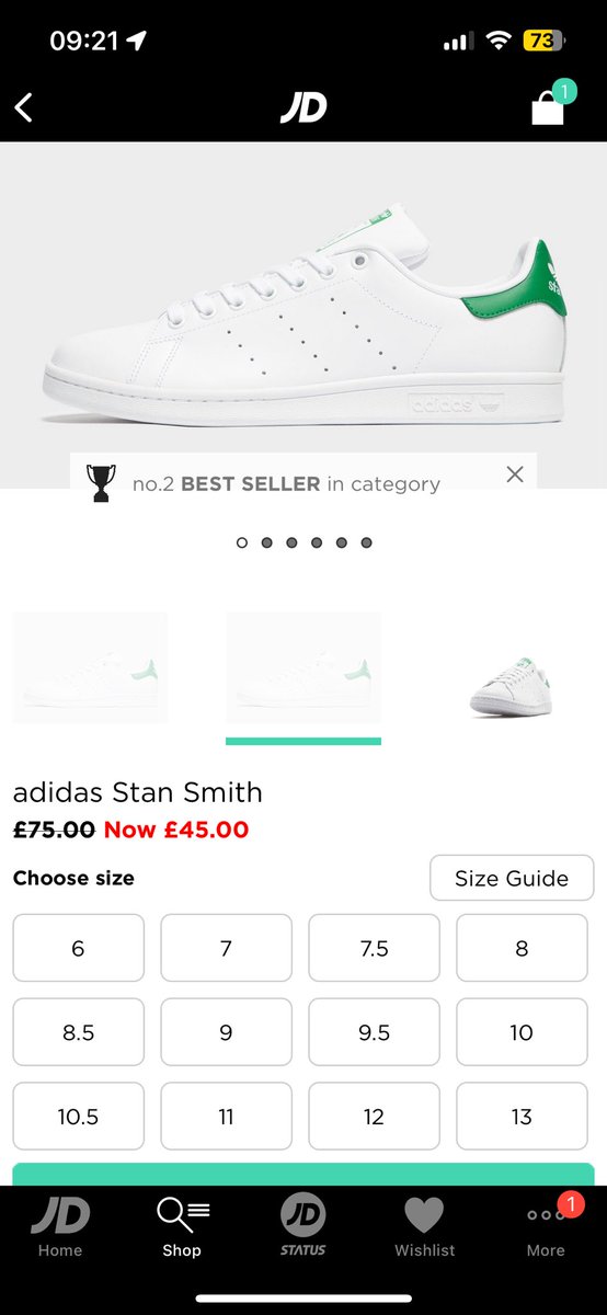 david_gribbon's tweet photo. @JDSports trying to buy these but when they go in the basket they come up as £85! Can you help please? Thanks https://t.co/uj6vkoqhJu