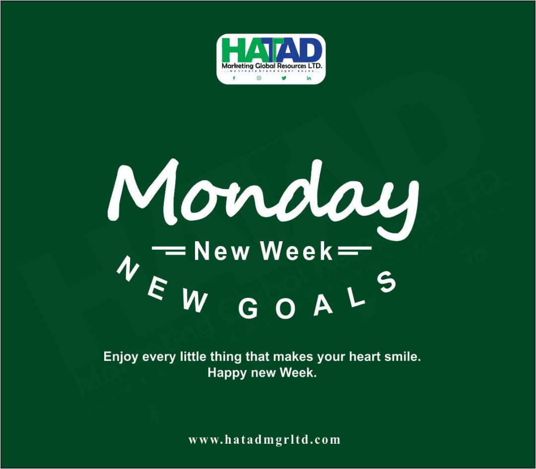 hatadmgrltd's tweet photo. Happy New week 
May this New week bring Success and Greatness 🙏 https://t.co/YRI0vScWqj