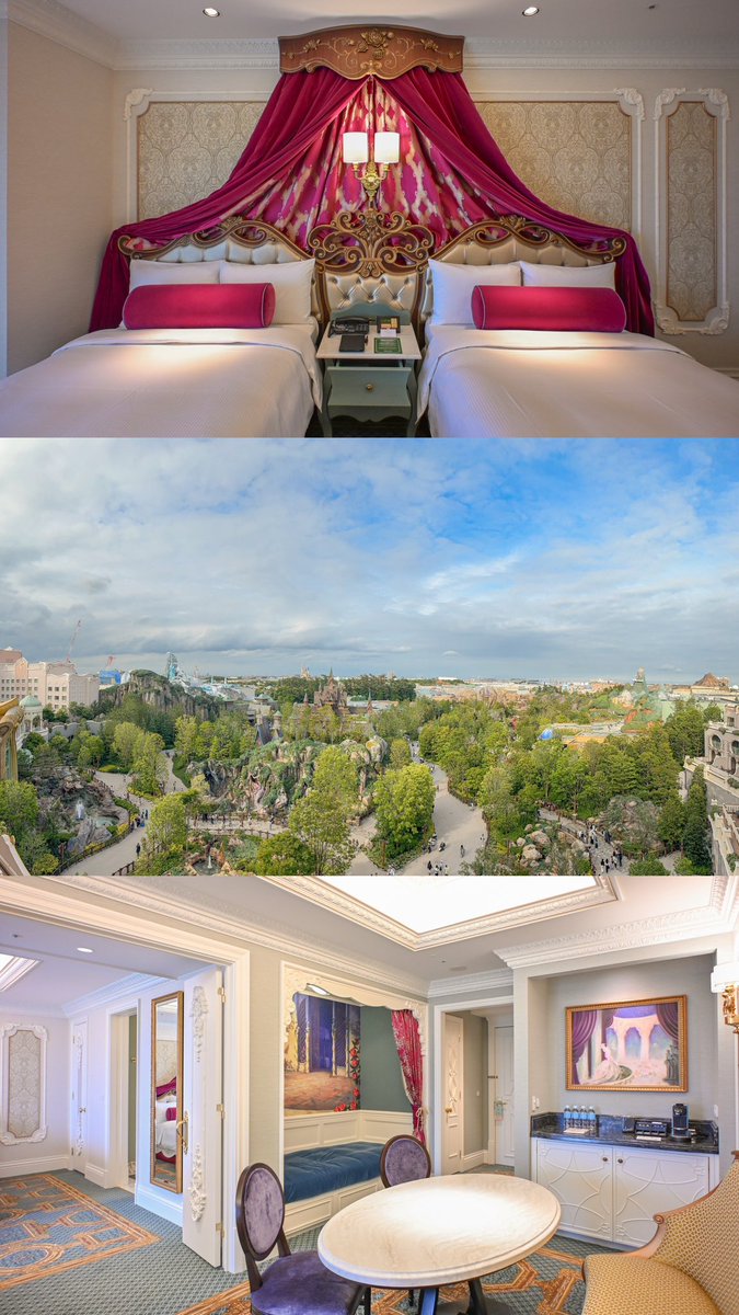 Disney_rioland's tweet image. ✨不動産屋が撮るディズニーホテル✨

東京ディズニーシー 
🦋ファンタジースプリングスホテル🌺
"グランドシャトーアルコーヴルーム4-7F"

　〜💐 Fantasy Springs Hotel 💐〜

これが1泊300,000円の客室です!!
※時期で金額前後します。

#ファンタジースプリングスホテル
#グランドシャトー #FSH