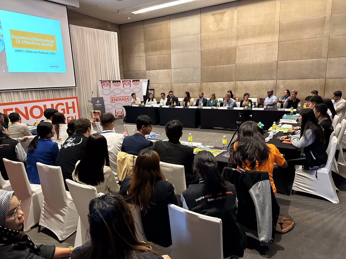 WorldVisionKH's tweet image. Four members of the Children Youth Council of @WorldVisionKH were selected to participate in the Young Mind Camp, along with children from six other countries. They engaged in dialogue with regional leaders, conducted site visits, group discussions on the #SDGs and #climateissues