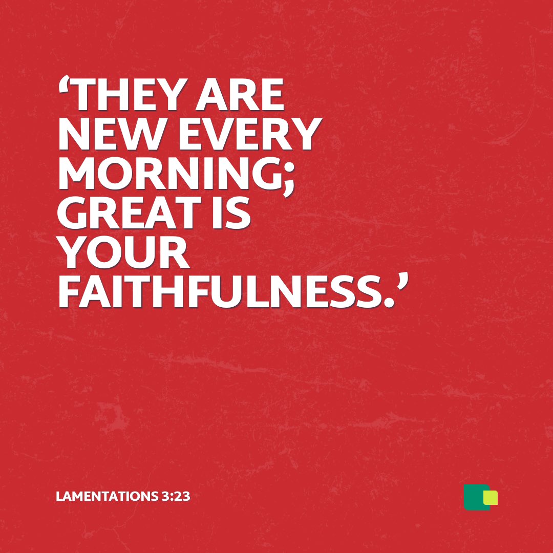 NewLifeChurchMK's tweet photo. Every morning brings a fresh start with God's unending love and mercy. 🌅 

Great is the Lord’s faithfulness.

#New #FreshStart #FaithfulLove #MorningMercies https://t.co/5Cf8CTNAZW