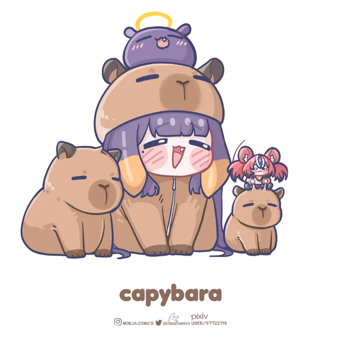 #inART #いなートWahpybara? Capinara? 
