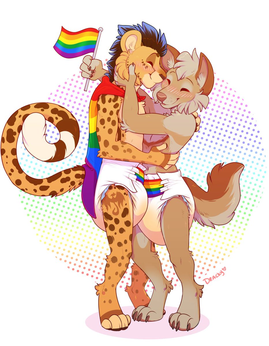 🏳️‍🌈 Pride multi-slot YCH! 🏳️‍🌈

I'm bringing back this YCH ♥️ Gonna open for 5 slots to start with, they will be completed within 2 weeks. Slots are 200 euro each and cover both characters.

Opening tomorrow 6pm CET!  

(Characters are Monti and Skye, and Dakarai and Sckuffy)