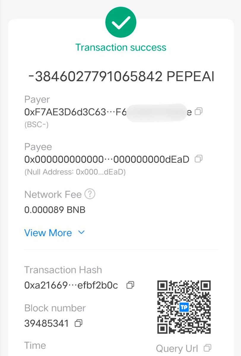 Announcement:
The repurchase and destruction plan is ongoing. Today, we repurchased and destroyed PEPEAI worth $20,000. Please look forward to more actions from us!
#PEPEAI #PEPE #BTC #BNB