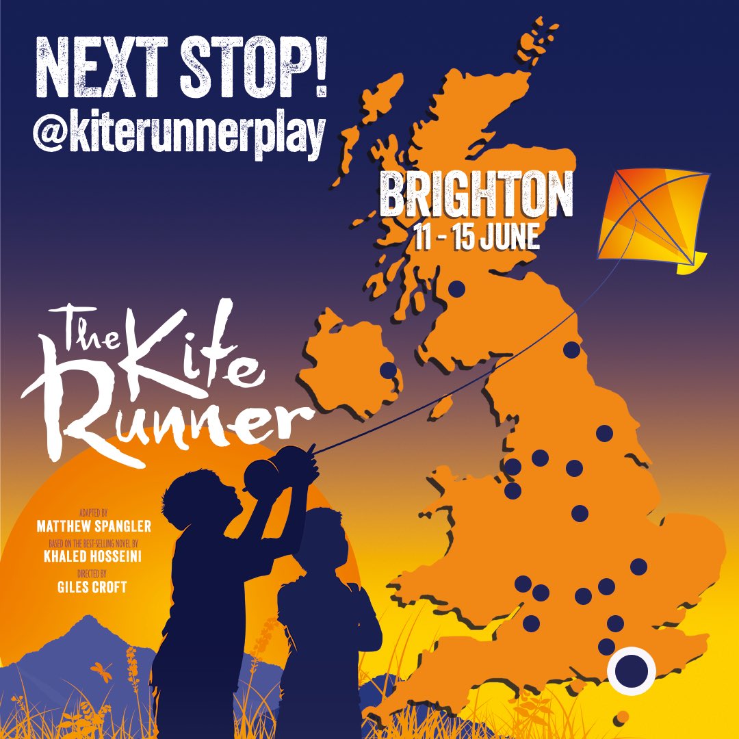 We are looking forward to seeing you soon, Brighton! ❤️ 🪁 @kiterunnerplay @theatreroyalbtn
