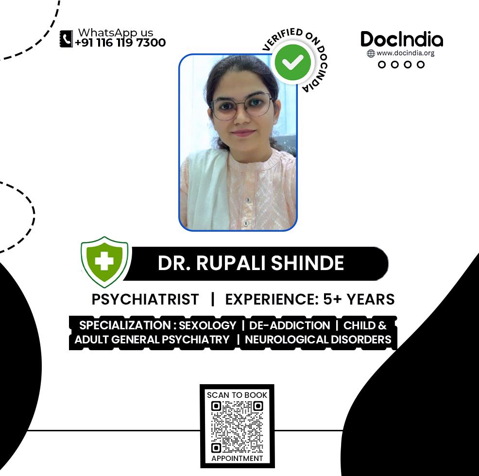 DocIndiaOrg's tweet photo. Dr. Rupali Shinde | Psychiatrist
Experience: 5+ Years | Specializing In
De-addiction
Child & Adult General Psychiatry
Neurological Disorders
Sexology
#docindia #letshealindia #psychiatry #psychiatrist #psychiatric #womendoctors #ladydoctors #onlineconsultation #videoconsults https://t.co/3lN3t0KadK