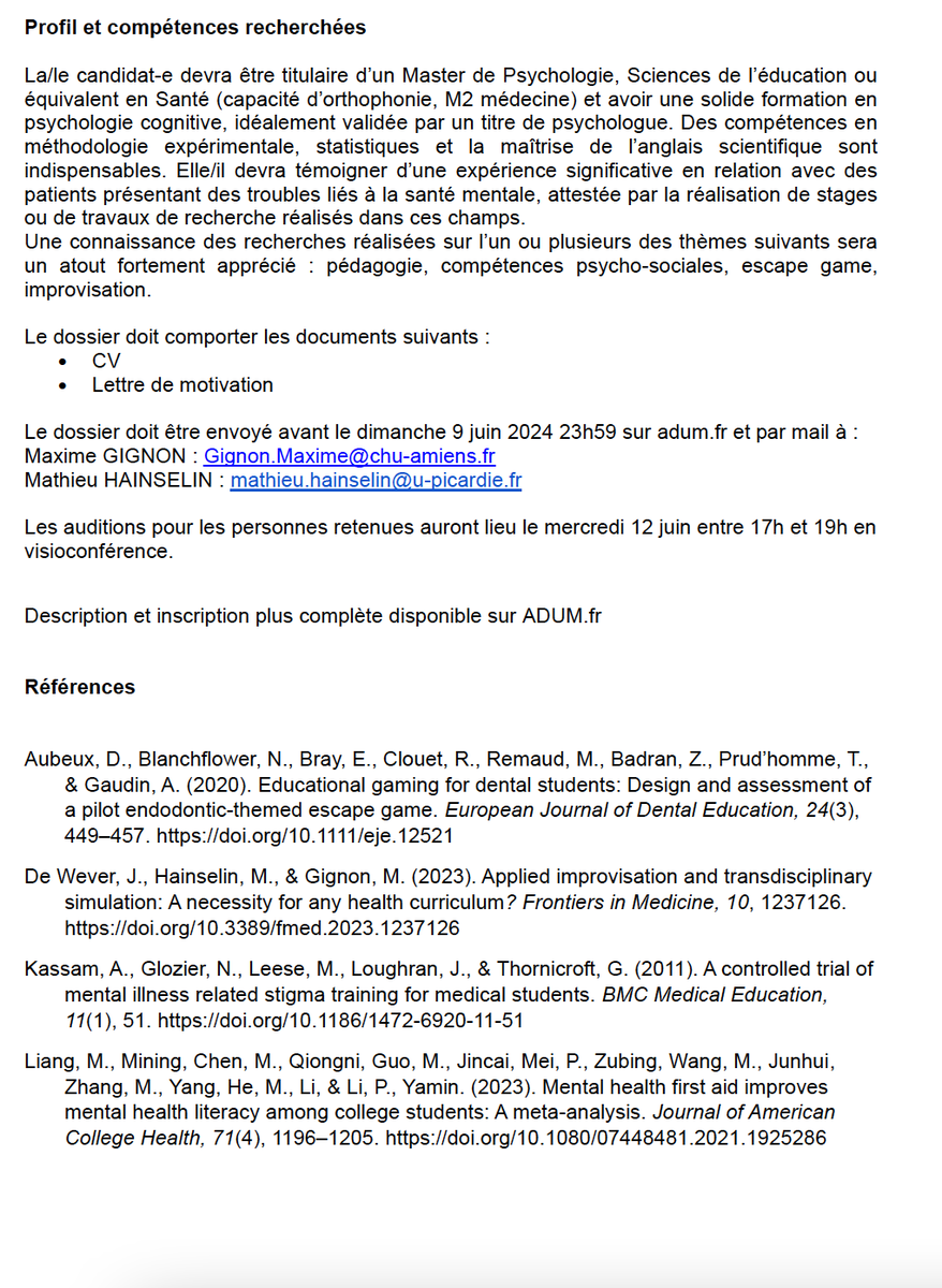 Association Francophone de Psychologie de la SAnté tweet media
