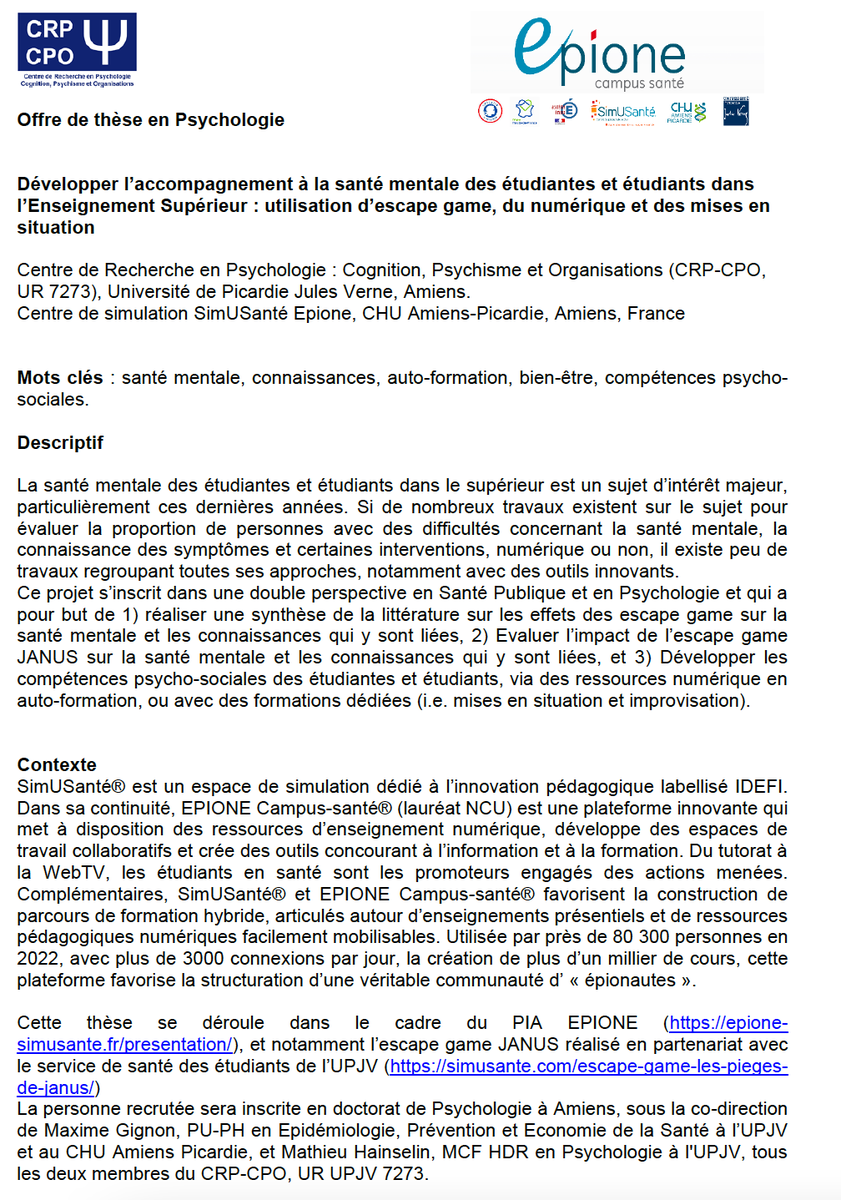 Association Francophone de Psychologie de la SAnté tweet media