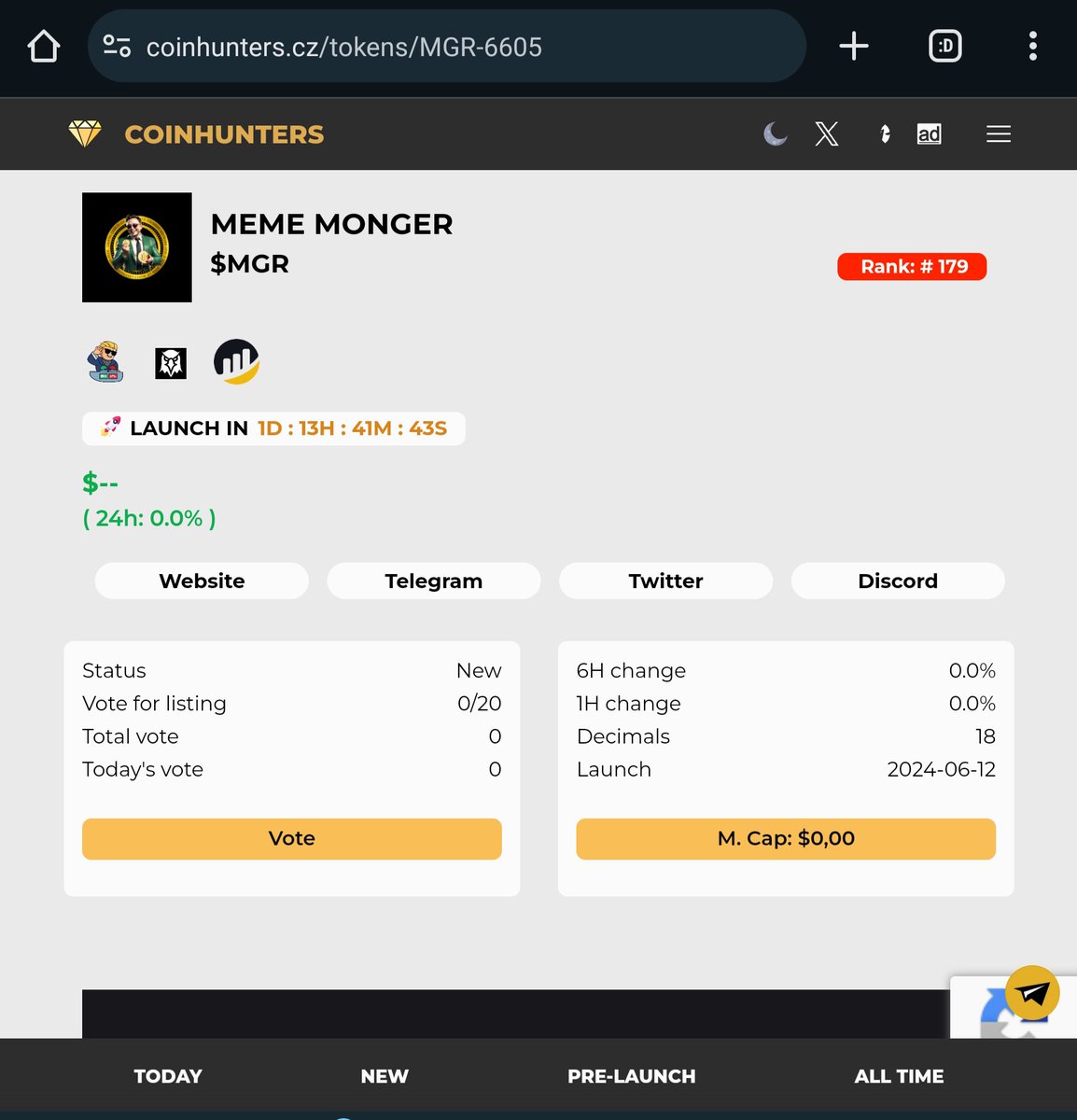 Meme_Mongers's tweet photo. we are excited to announce that we have listed our  MEME MONGER in more of  these platforms.🚀🚀

https://t.co/Mf5grTYMB1
https://t.co/yrlV5jup26
https://t.co/dsMrt3nWs8
https://t.co/Pus2DSl46r

#CryptoInvestors https://t.co/414uDHF0Cm
