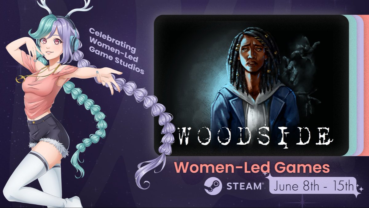 woodsidegame's tweet photo. Happy to have Woodside featured in the @womenledgames Steam event as part of #SummerGameFest  ✨✨

Wishlist now! https://t.co/lPzARB0DqV https://t.co/fzo5pEJ25A