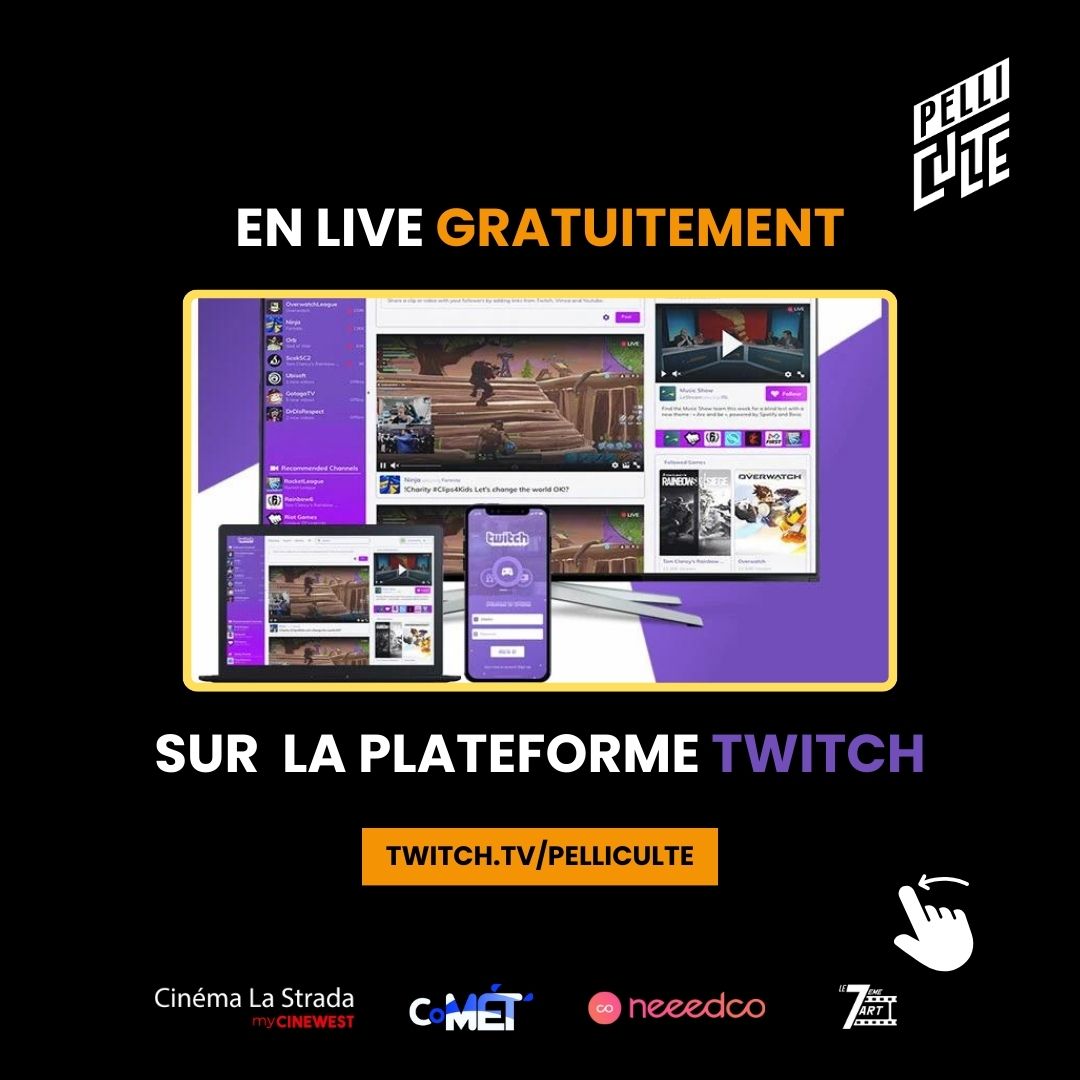 PelliCulte's tweet photo. Voici le sujet du jour ! 📺

Rendez-vous à 21h, ce lundi en live sur #Twitch avec @ivredeculture et @guilanema 🎬

👉 https://t.co/duEn8HTlFb https://t.co/lChihmJgBH