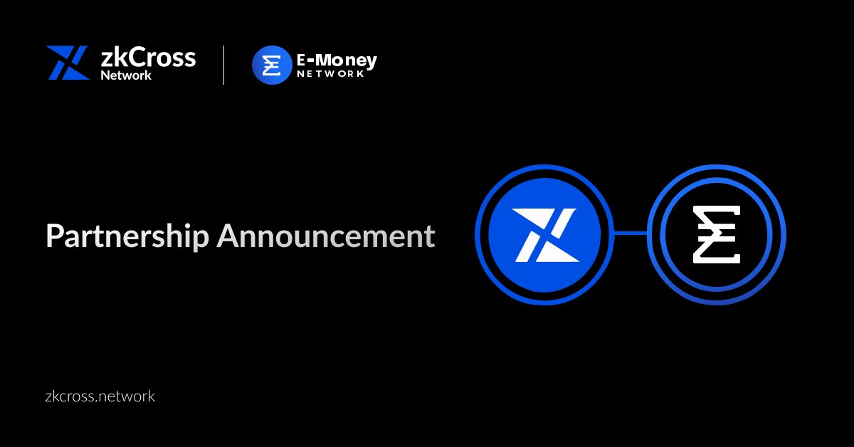 zkCross Network (@zkcrossnetwork) on Twitter photo 🔊Partnership Announcement 🔊
The alphas of #DeFi and #Web3 are uniting! 🚀 zkCross Network and <a href="/emoney_network/">Scallop | E Money Network</a> are teaming up to bring seamless cross-chain liquidity and secure, regulated transactions. Experience unmatched efficiency and accessibility in the next era of DeFi. 🔊Partnership Announcement 🔊
The alphas of #DeFi and #Web3 are uniting! 🚀 zkCross Network and <a href="/emoney_network/">Scallop | E Money Network</a> are teaming up to bring seamless cross-chain liquidity and secure, regulated transactions. Experience unmatched efficiency and accessibility in the next era of DeFi.