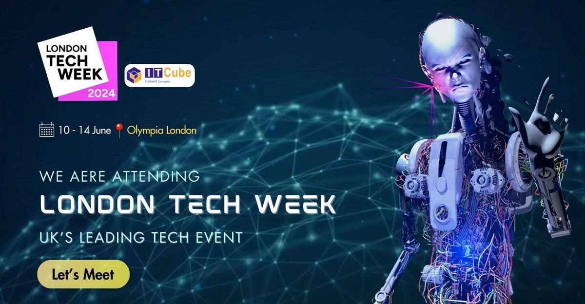 ITCubesolution's tweet image. We’re at the #LondonTechEvent.
Visit us for insightful discussions and networking opportunities.
See you there!
#ITCubeBPO #ITCubeSolutions #ITC #LondonTechWeek #LTW #LTW2024 #TechInnovation #Networking #TechCommunity #InnovationLeaders