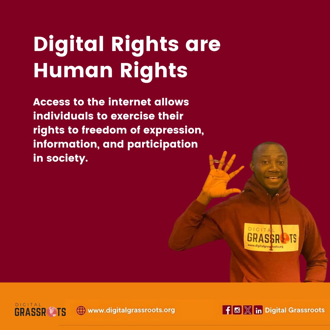 Digital rights are human rights! At DIGRA, we advocate for equal internet access for all, ensuring freedom of expression and participation in society. Let's create a fair and just digital world. 

#DigitalRights #HumanRights #InternetForAll #Equality