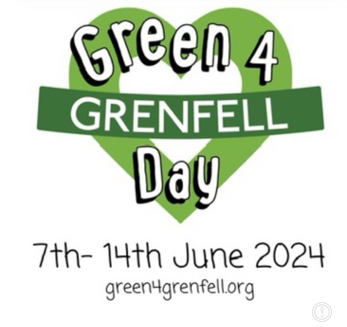 Hold your own #Green4GrenfellDay between 7th-14th June2025 💚
Please share with your local #schools, #colleges, #university #clubs, #organisations #community 💚 #SupportYourCommunity
#loveyourlocal #NorthKensington 
#GrenfellTower
💚72 🕊 💚#ForeverInOurHearts