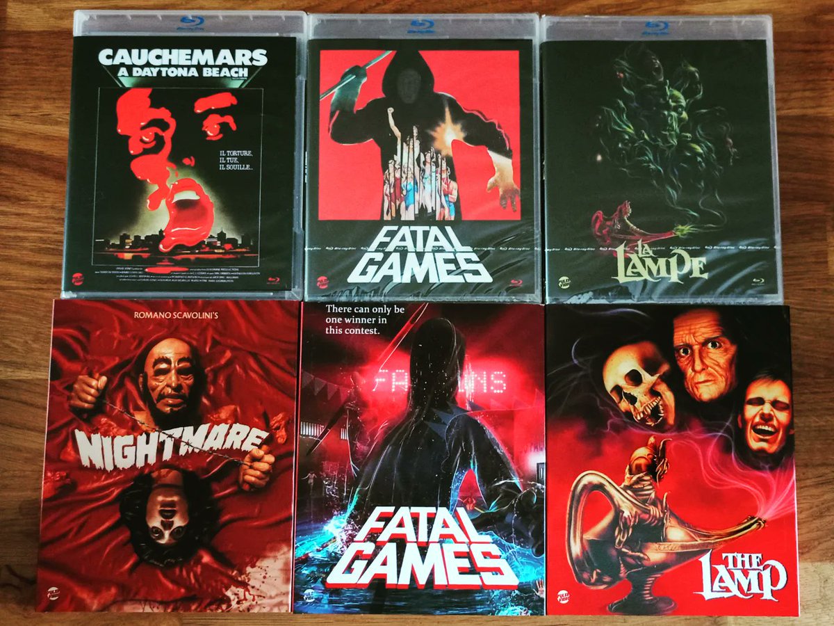 ausiouane's tweet photo. La belle triplette de chez @Pulseedition est bien arrivée.
#Nightmare #CauchemarsADaytonaBeach #FatalGames #TheLamp #LaLampe https://t.co/Z7MXvhwgnB