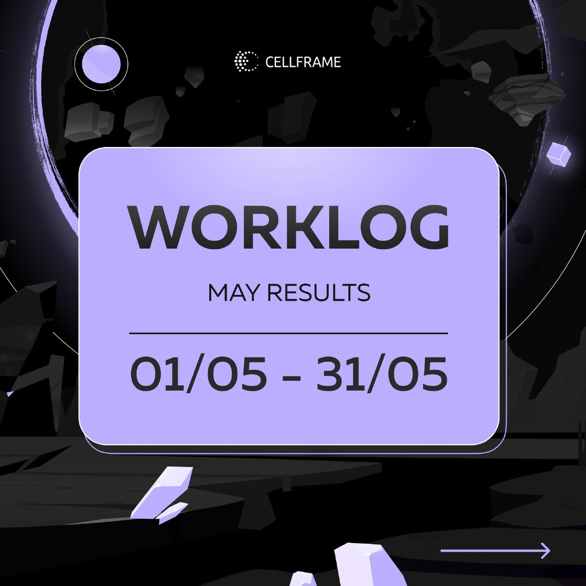 ⚡️ Much-awaited May results in worklog format — follow the link and swipe through the cards👉🏻t.me/cellframe/4337…