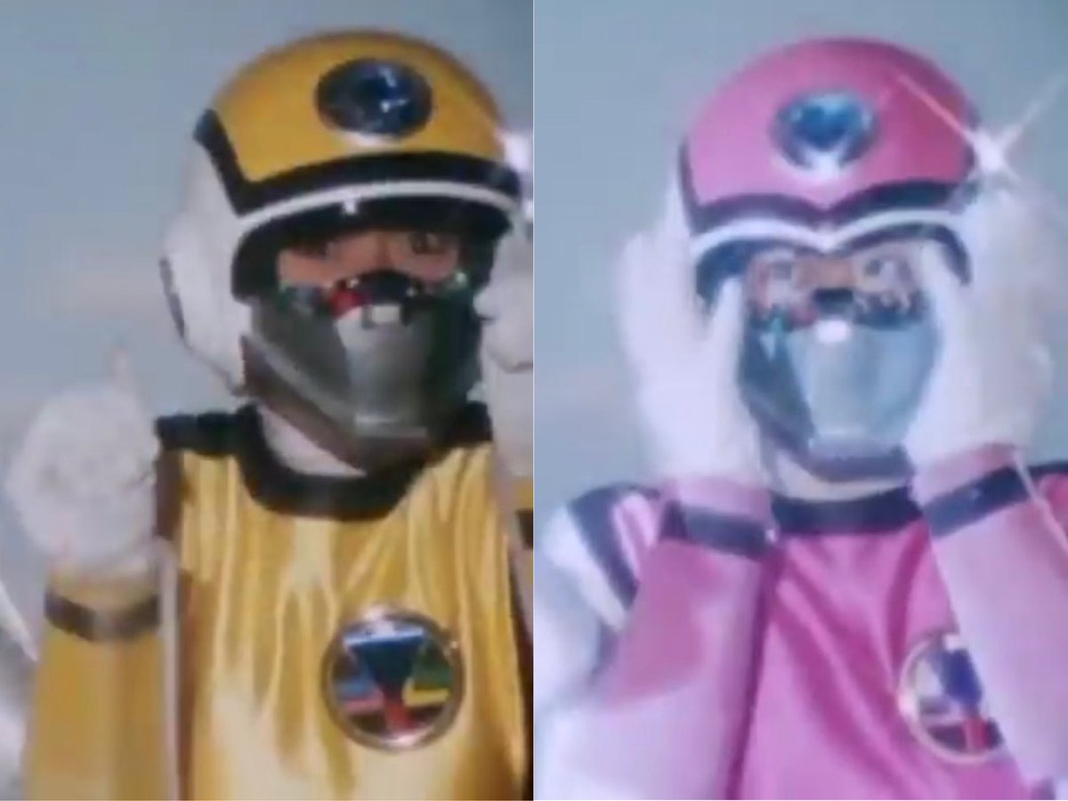 イエローフラッシュ ピンクフラッシュ 超新星フラッシュマン #マスク