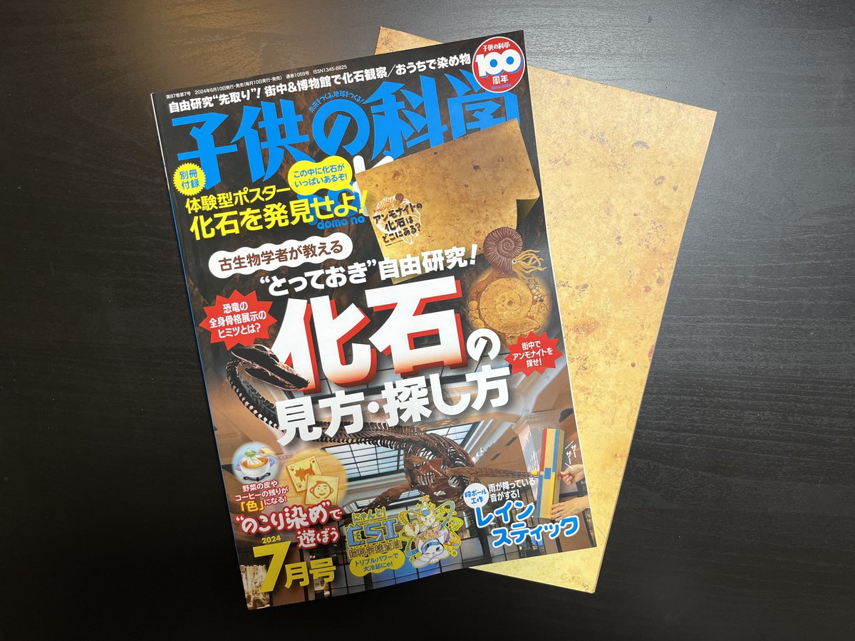 本日発売の雑誌、子供の科学7月号(誠文堂新光社)の、街中の石材から