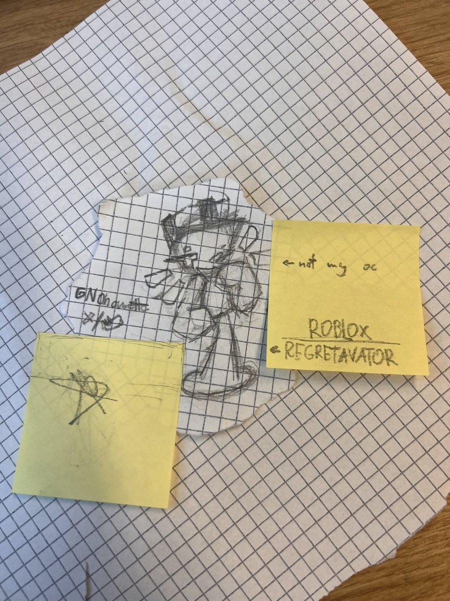 Nohomatta's tweet image. whenever there's math exams; I always draw mark from #regretevator &amp;gt;_&amp;lt; ✨ 🌹

#regretevatorroblox @TheAxolotlSun hiii