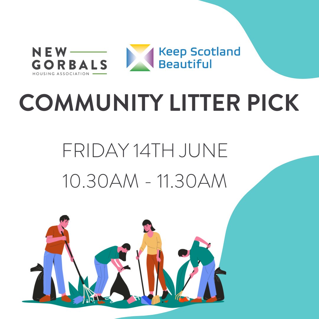 New Gorbals HA (@newgorbalsha) on Twitter photo We're joining in #GreatBigGreenWeek by hosting a community litter pick on Friday 14th June at 10.30am
Fancy joining us? Find out more and get in touch here:
newgorbalsha.org.uk/community-newsβ¦
<a href="/KSBScotland/">Keep Scotland Beautiful</a> <a href="/GlasgowCC/">Glasgow City Council</a> <a href="/SusanNGHA/">Susan Burn</a> <a href="/CheyGorbals/">Cheyenne - Member Pioneer</a> We're joining in #GreatBigGreenWeek by hosting a community litter pick on Friday 14th June at 10.30am
Fancy joining us? Find out more and get in touch here:
newgorbalsha.org.uk/community-newsβ¦
<a href="/KSBScotland/">Keep Scotland Beautiful</a> <a href="/GlasgowCC/">Glasgow City Council</a> <a href="/SusanNGHA/">Susan Burn</a> <a href="/CheyGorbals/">Cheyenne - Member Pioneer</a>