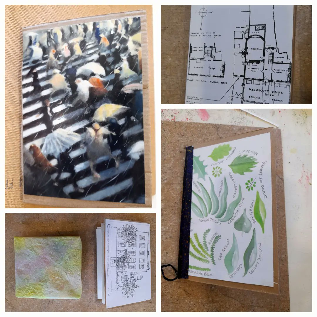 What a productive morning!!  We all managed to make at least two decorated books in the end. (Pamphet and Fan Fold styles) Well done everyone.  Thank you all for being so patient!!!