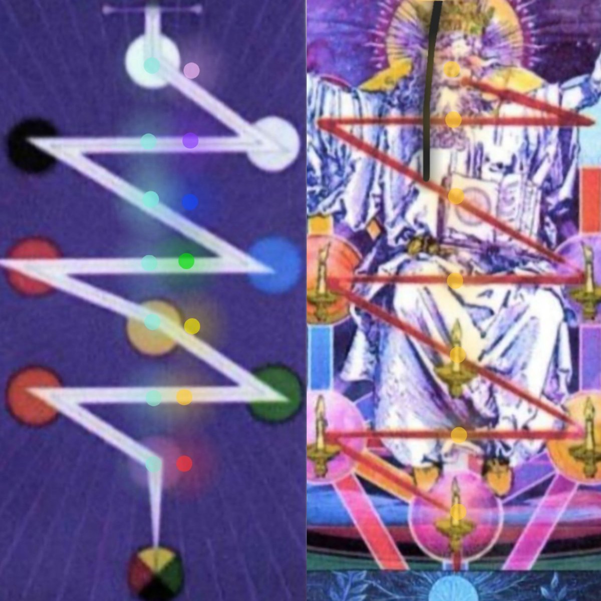 Arithmancism's tweet photo. Seeing 7:41 means a fall
of someones light. 🍂✨️
I Promise..
-
741 in association to the fall
of Lucifer:11 Light:11 Energy:11
-7 Letters in LUCIFER=74/11-
-
☆ 741 = Fall Of Illumination ☆
-
🌲🔴🟠🟡🟢🔵🟣⚪️🌲
Falling Down The Tree Of
Life Hitting Every Main Chakra
Branch On The Way Down.
-
I've witnessed this myself on
three seperate occasions..😒
-
#Arithmancism #Gematria
#Erudition #Esotericism
