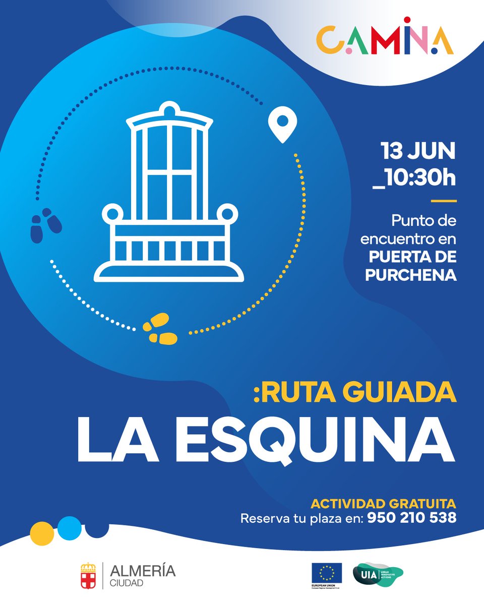 ¡Explora la arquitectura tradicional almeriense! 🏛️ Descubre las fachadas clasicistas y ornamentadas del siglo XIX en nuestra ruta gratuita. Nos vemos el 13 de junio a las 10:30h en Puerta Purchena. 📅

📞 Reserva tu plaza llamando al 950 210 538. ¡No te lo pierdas!

<a href="/aytoalm/">Ayuntamiento de Almería</a>