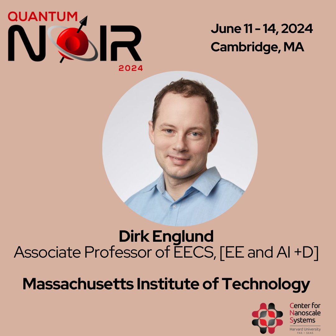Quantum_Noir's tweet image. Dirk, [Talk 20], will present on &quot;Compiling deep learning tasks onto (quantum-) optical systems&quot; during #QuantumNoir &quot;Session 11: Computational MatSC/Quantum AI&quot;  on 6/14/2024 from 1:30 PM – 3:30 PM in Jefferson Lecture Hall.

#QuantumNoir2024 #QuantumCommunity