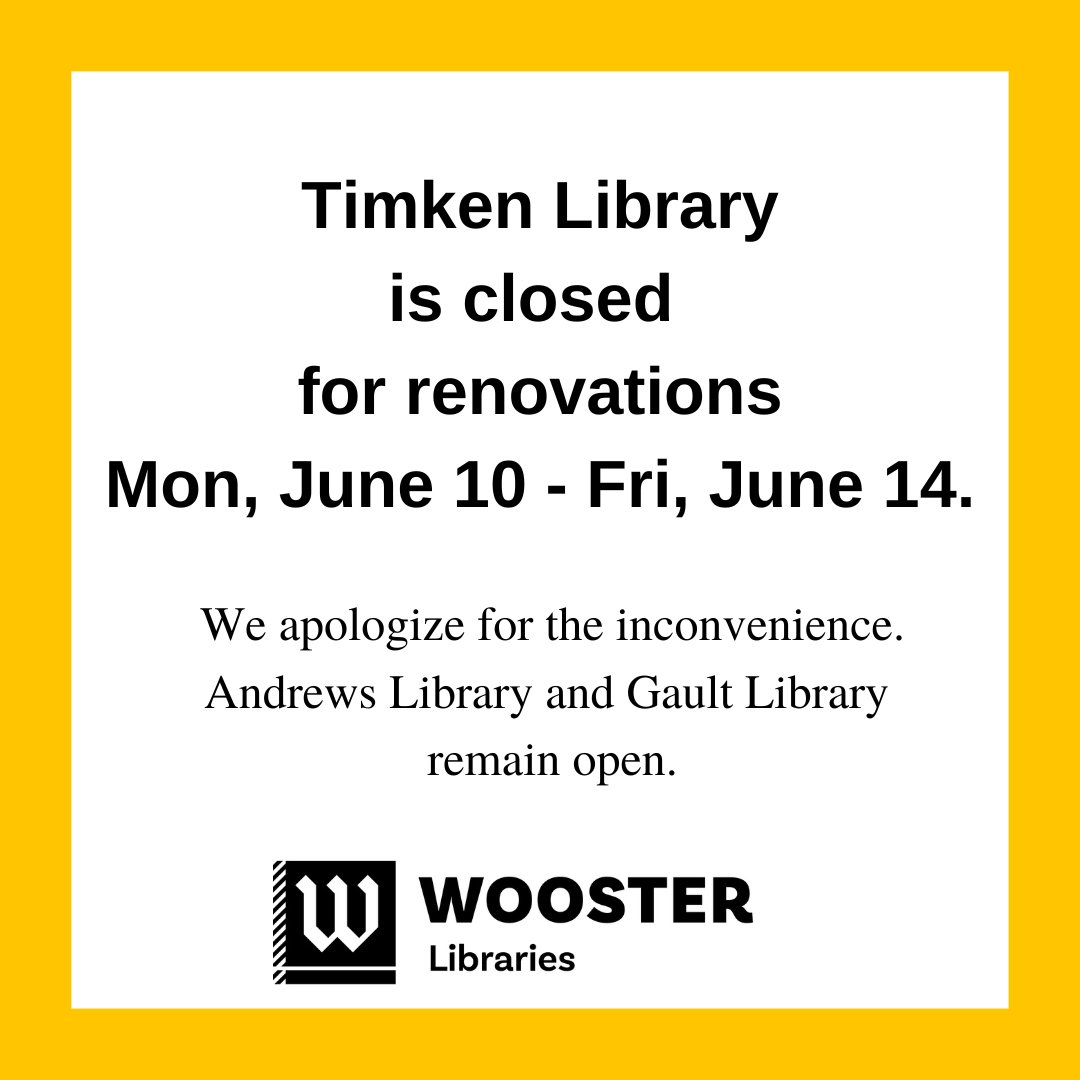 The College of Wooster Libraries tweet media